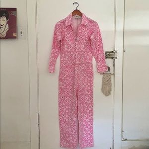 Big Bud Press pink long sleeve lazy daisy jumpsuit
